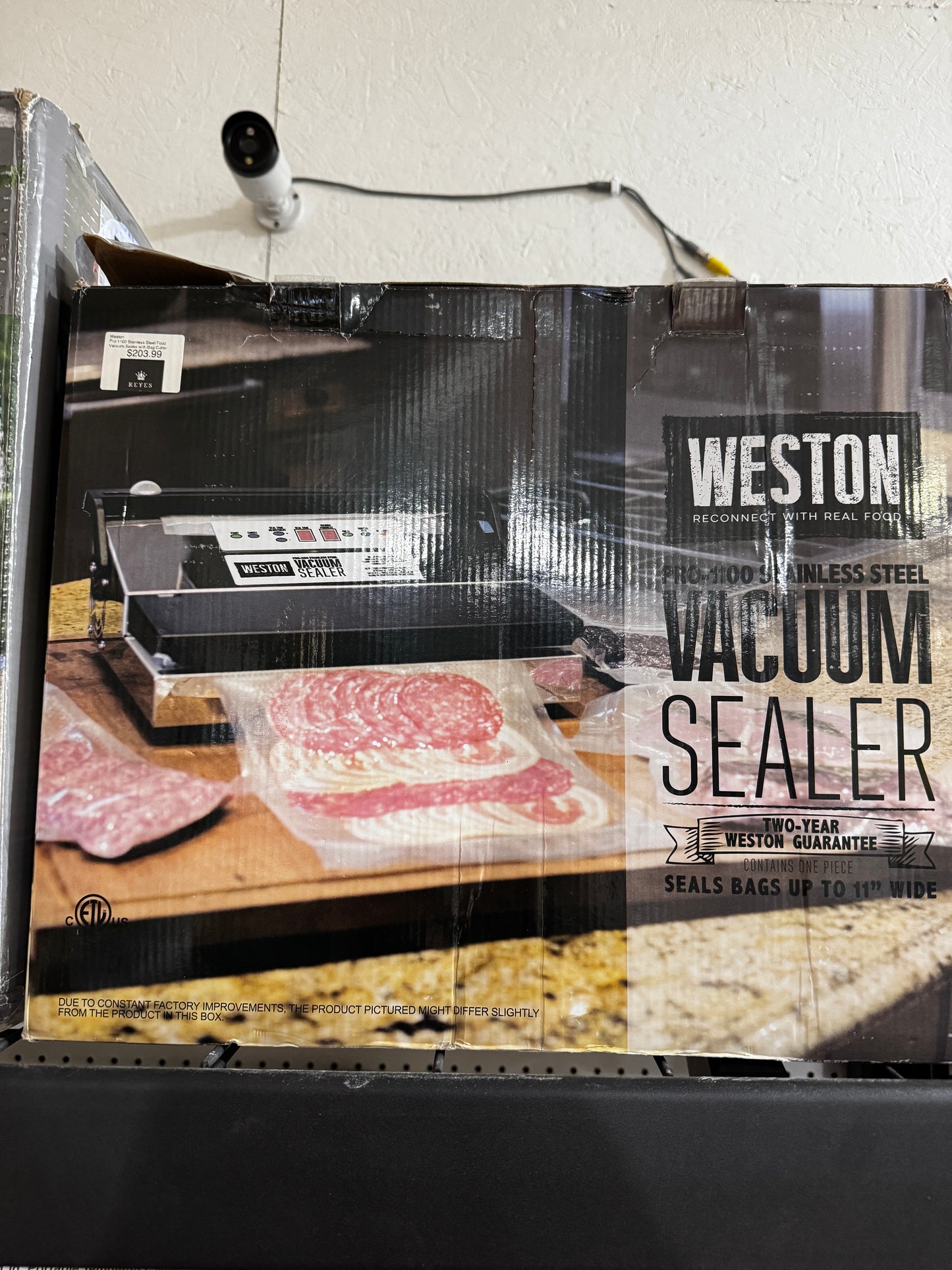 WESTON BRANDS Vacuum Sealer Machine for Food Preservation & Sous Vide, Extra-Wide Bar, Sealing Bags up to 11" Wide, 680 Watts, Pro 1100 Stainless Steel