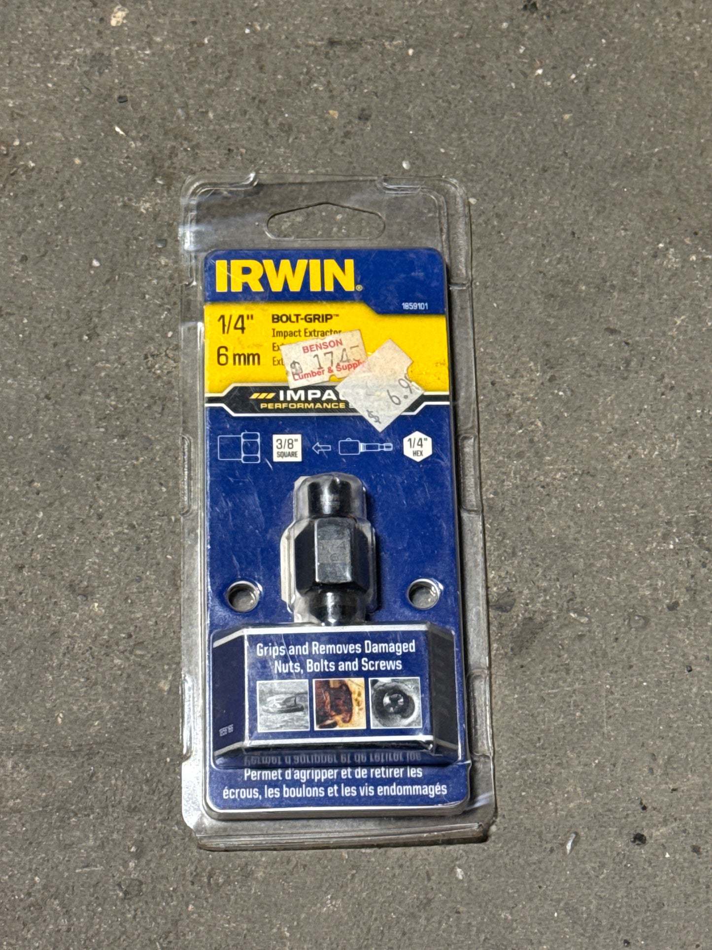 Irwin 1/4 bolt grip 6mm