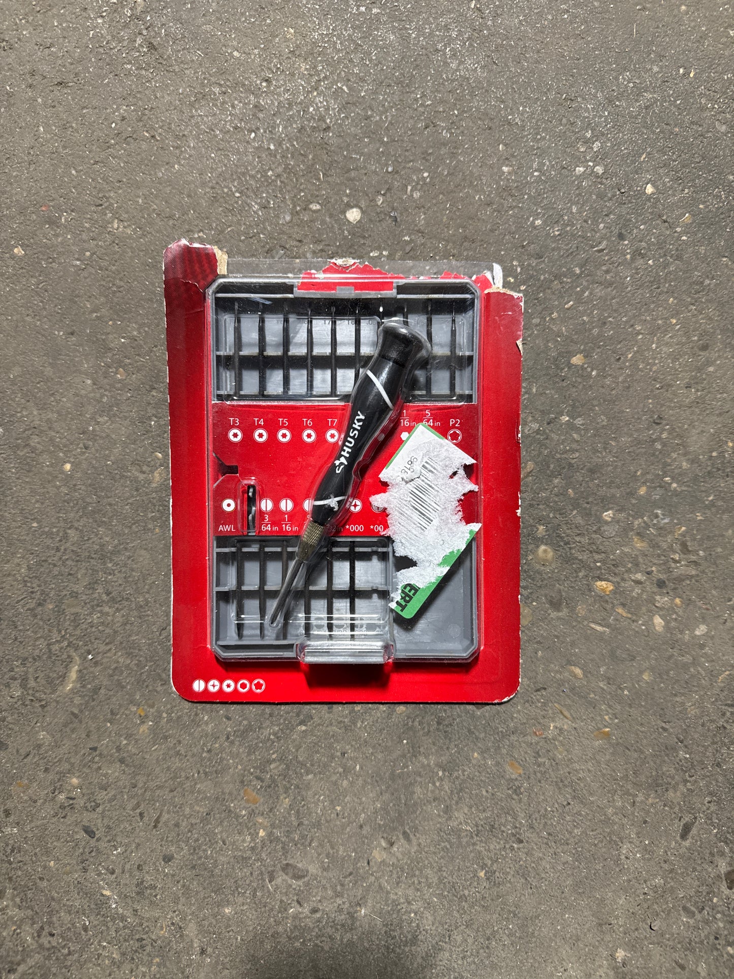 Husky screw bits set