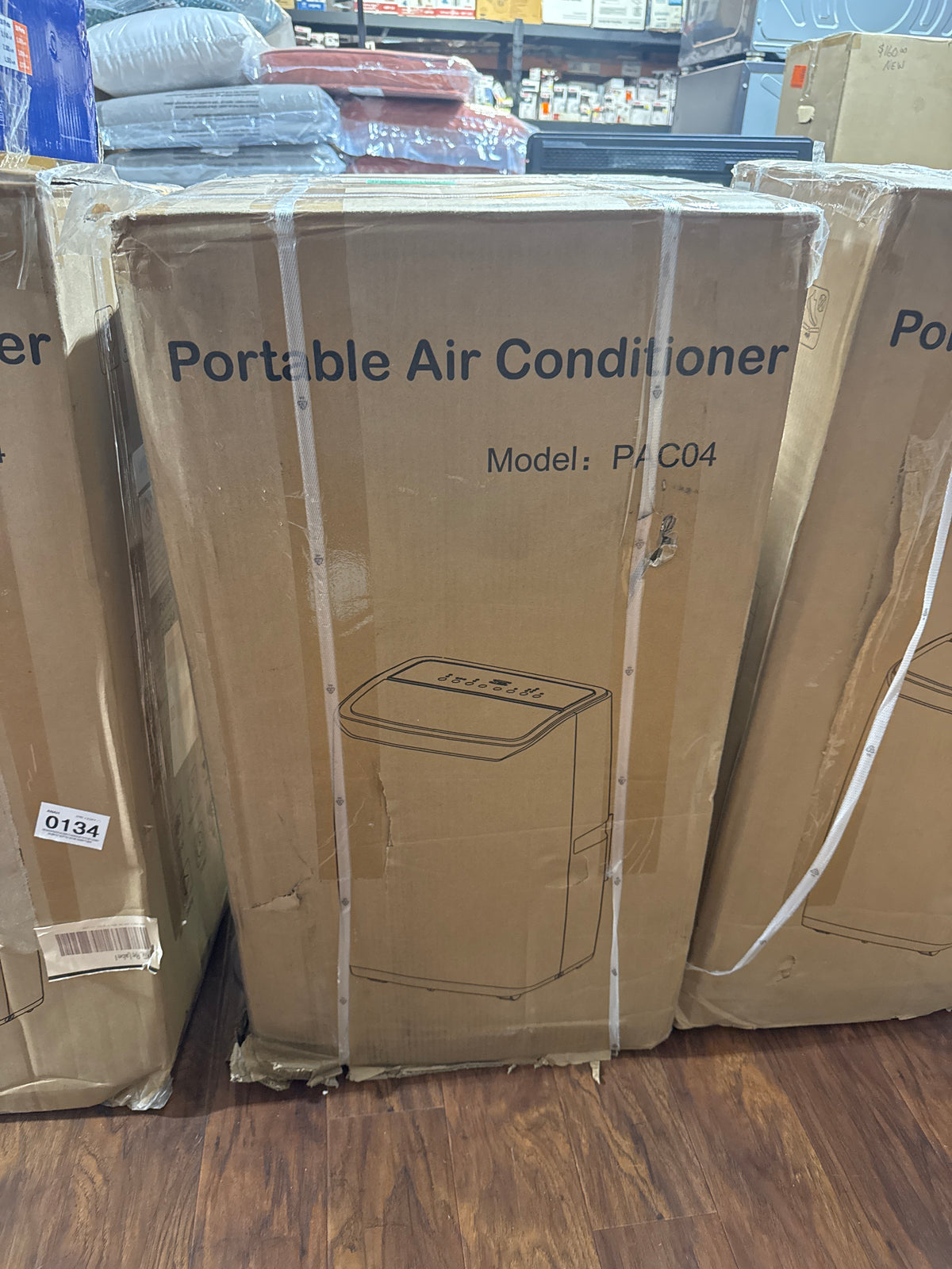 14,000 BTU (ASHRAE) 9,000 BTU (DOE) Portable Air Conditioner Cools 700 sq. ft. w/ 4-Modes, W-fi and App Control in White