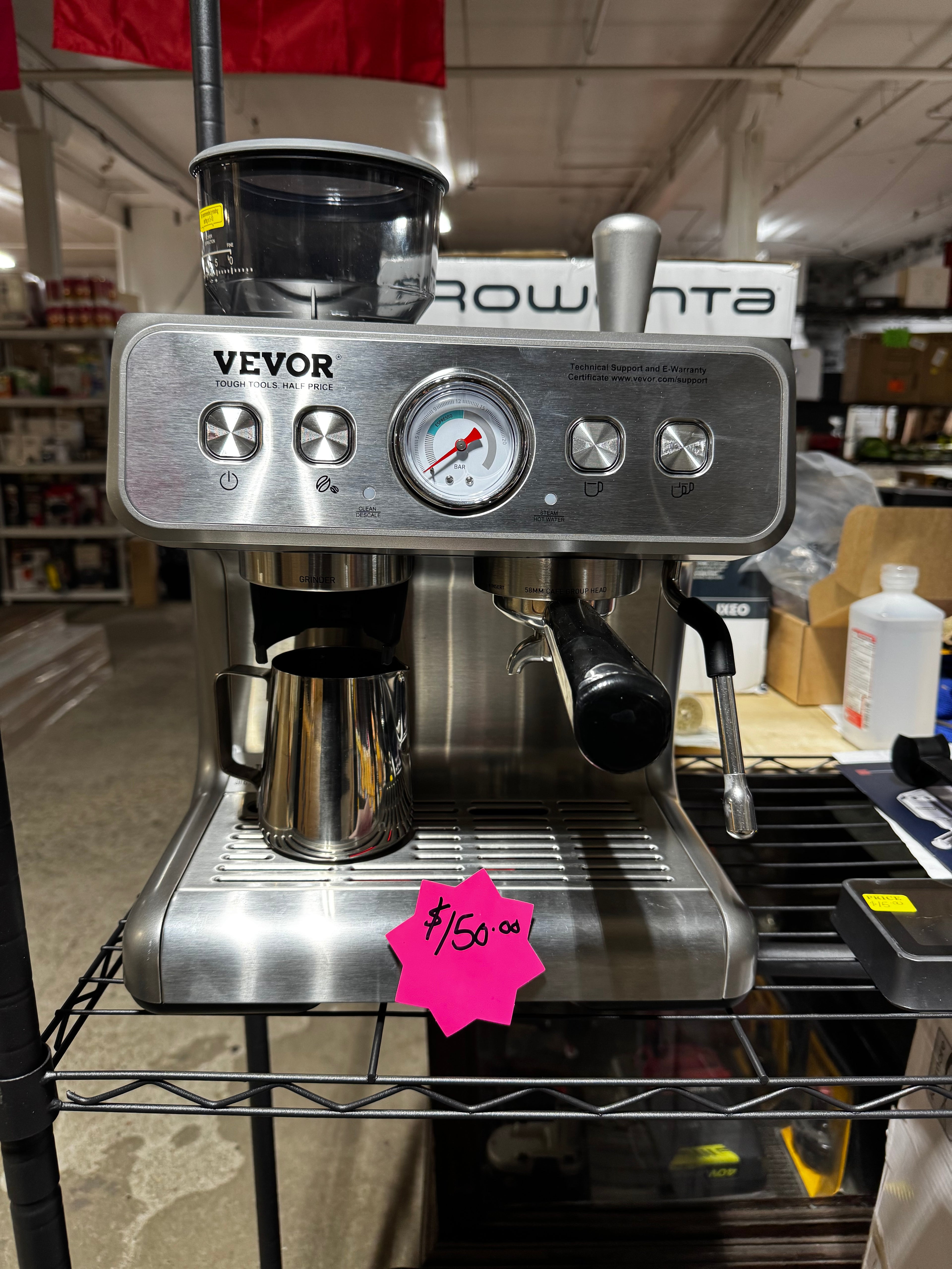 VEVOR
15 Bar Espresso Coffee Maker Semi automatic
Stainless steel Programmable Espresso Machine