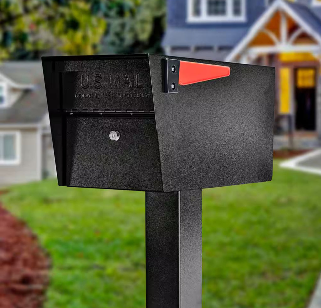 Mail Boss Mail Boss Mail Manager Locking Post-Mount Mailbox with High Security R ...