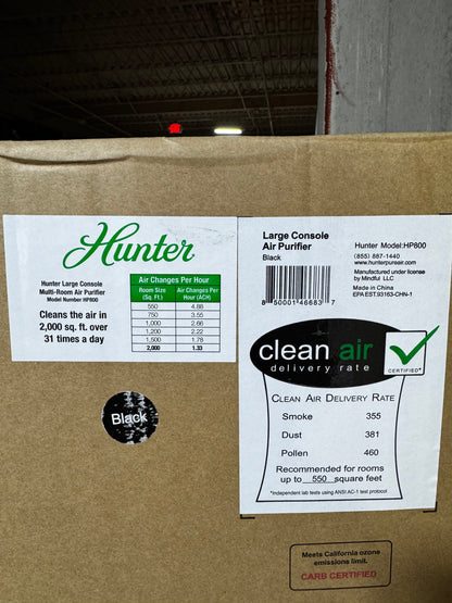 Hunter
True HEPA Large Console Air Purifier