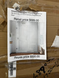 DreamLine Unidoor Plus Brushed Nickel 58-in to 58-1/2-in W x 72-in H Frameless Hinged Shower
Door