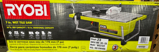 RYOBI 4.8 -Amps 7 in. Blade Corded Tabletop Wet Tile Saw