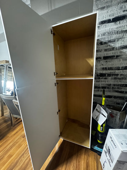 24x84x24.5 white tall cabinet