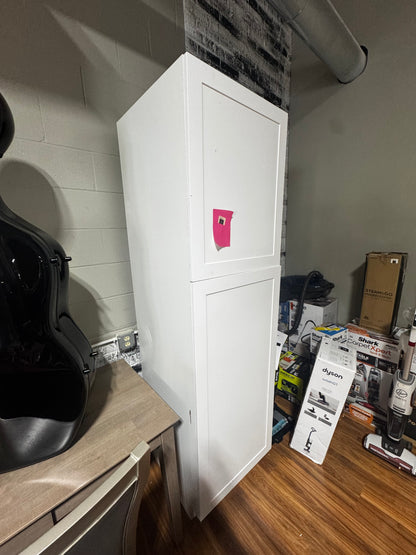 24x84x24.5 white tall cabinet