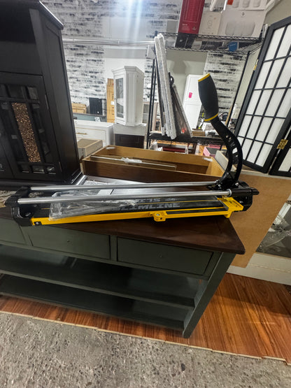 QEP 24 in. Slimline Manual Tile Cutter with Steel Blade and Adjustable Tungsten-carbide 7/8 in. Scoring Wheel MSRP - $129.00