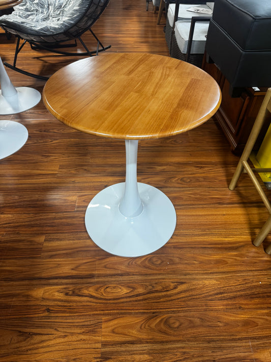 23.62" Mid-Century Round Dining Table, Small Dining Table, Side Table for 2 People