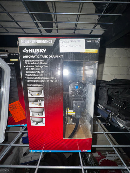 Husky Automatic Electronic Tank Drain retail - $99.98
