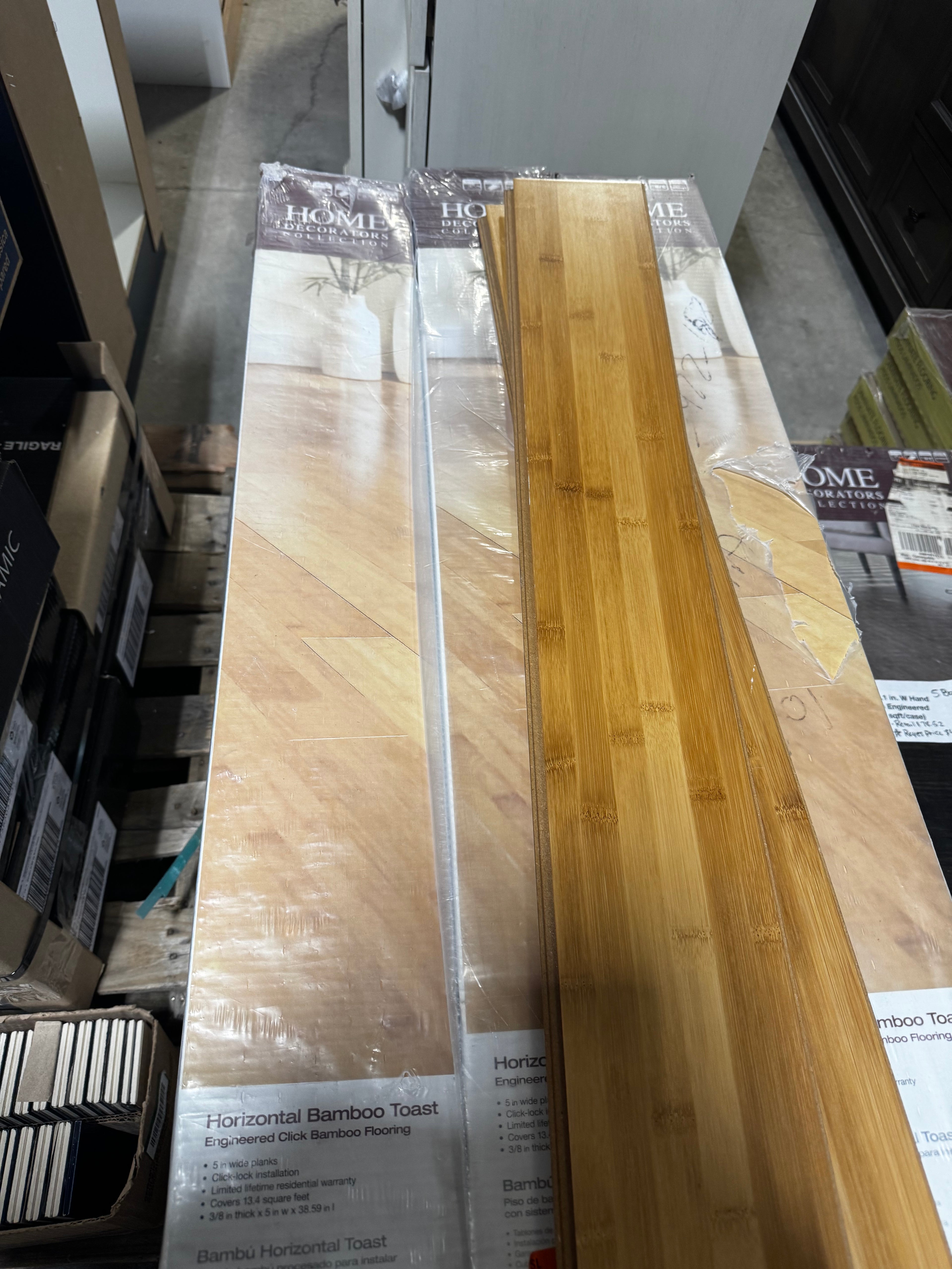 18 boxes bamboo toast engineered click flooring