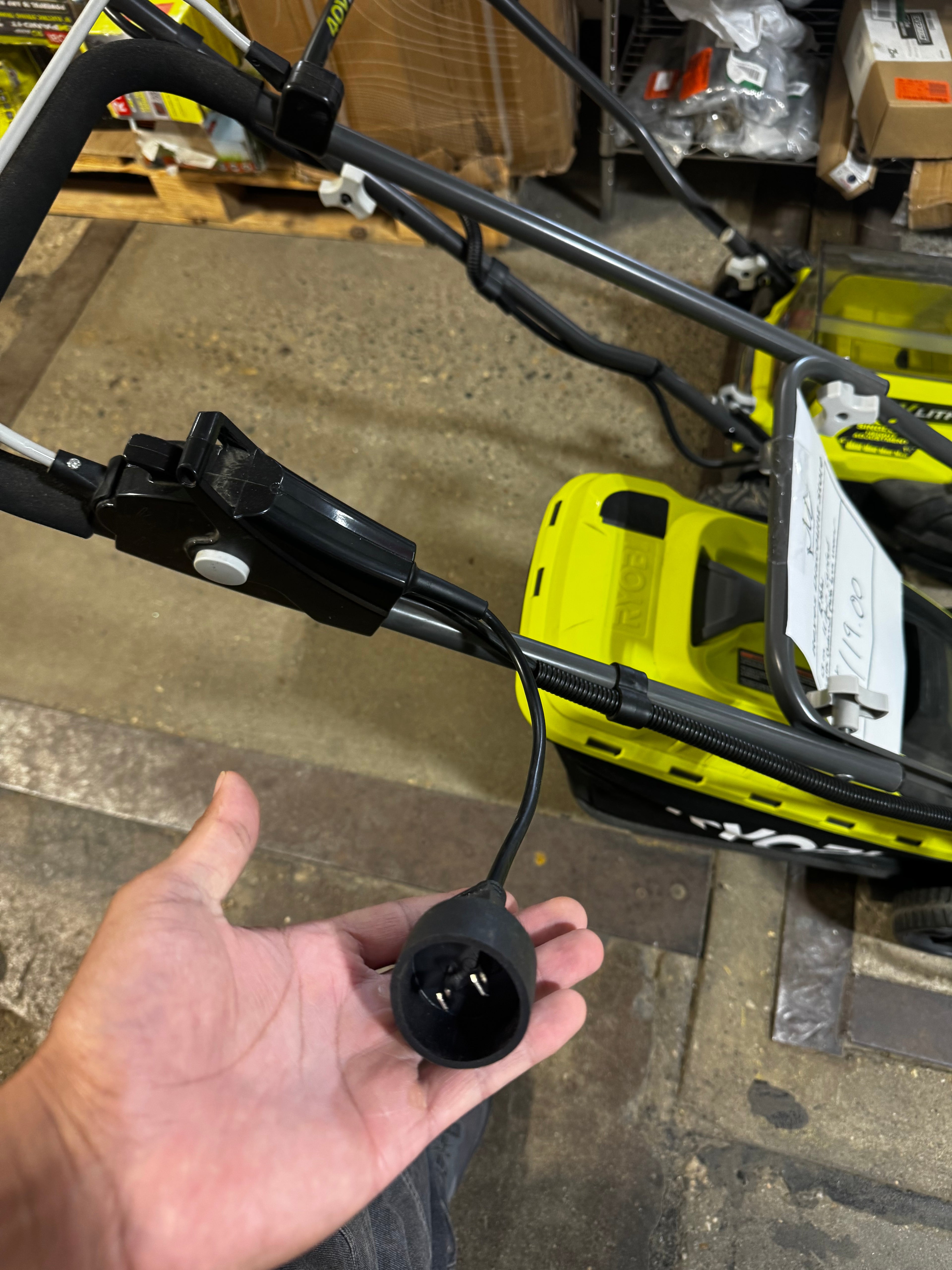 Ryobi push lawn mower (corded)