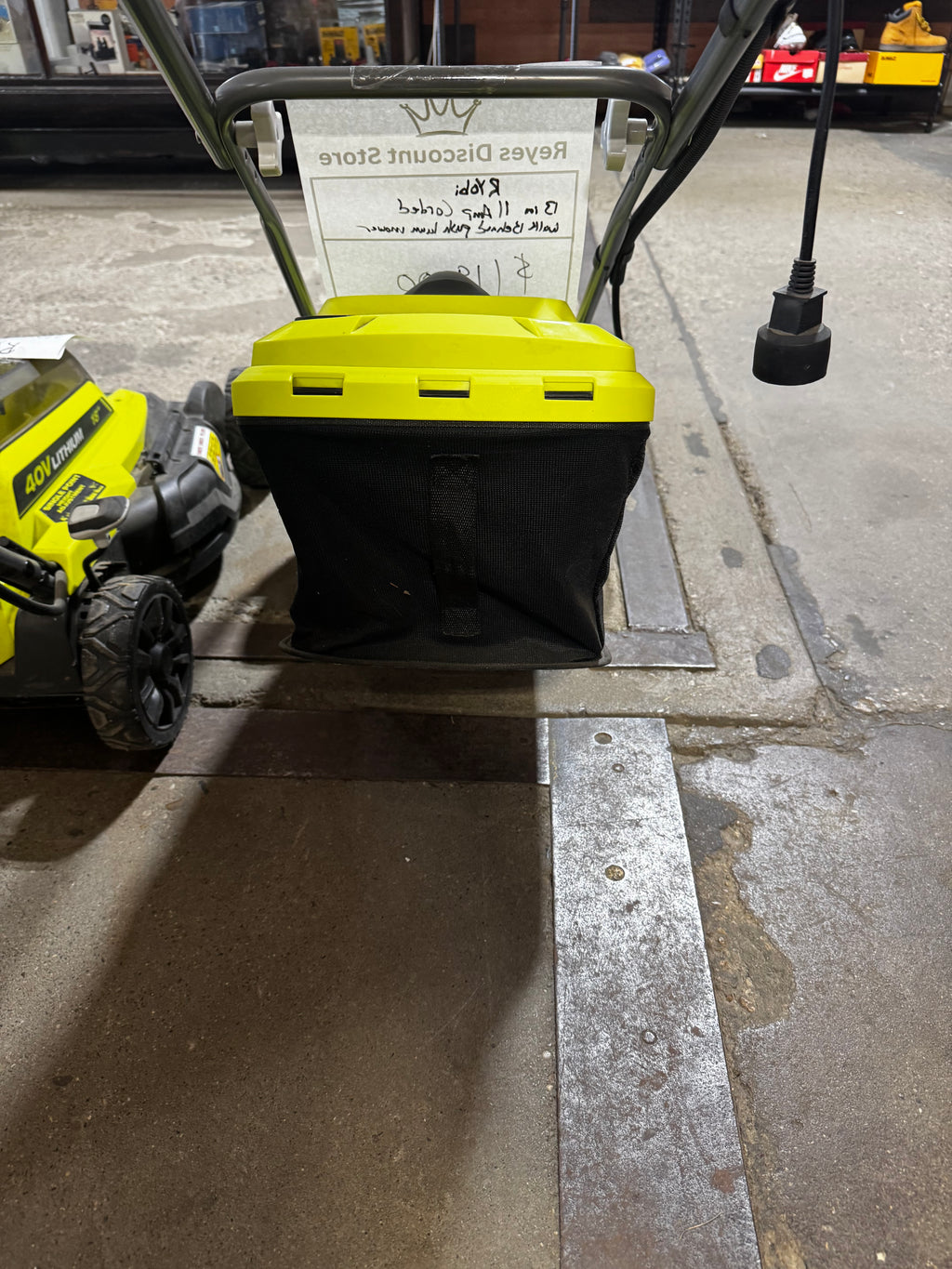 Ryobi push lawn mower (corded)