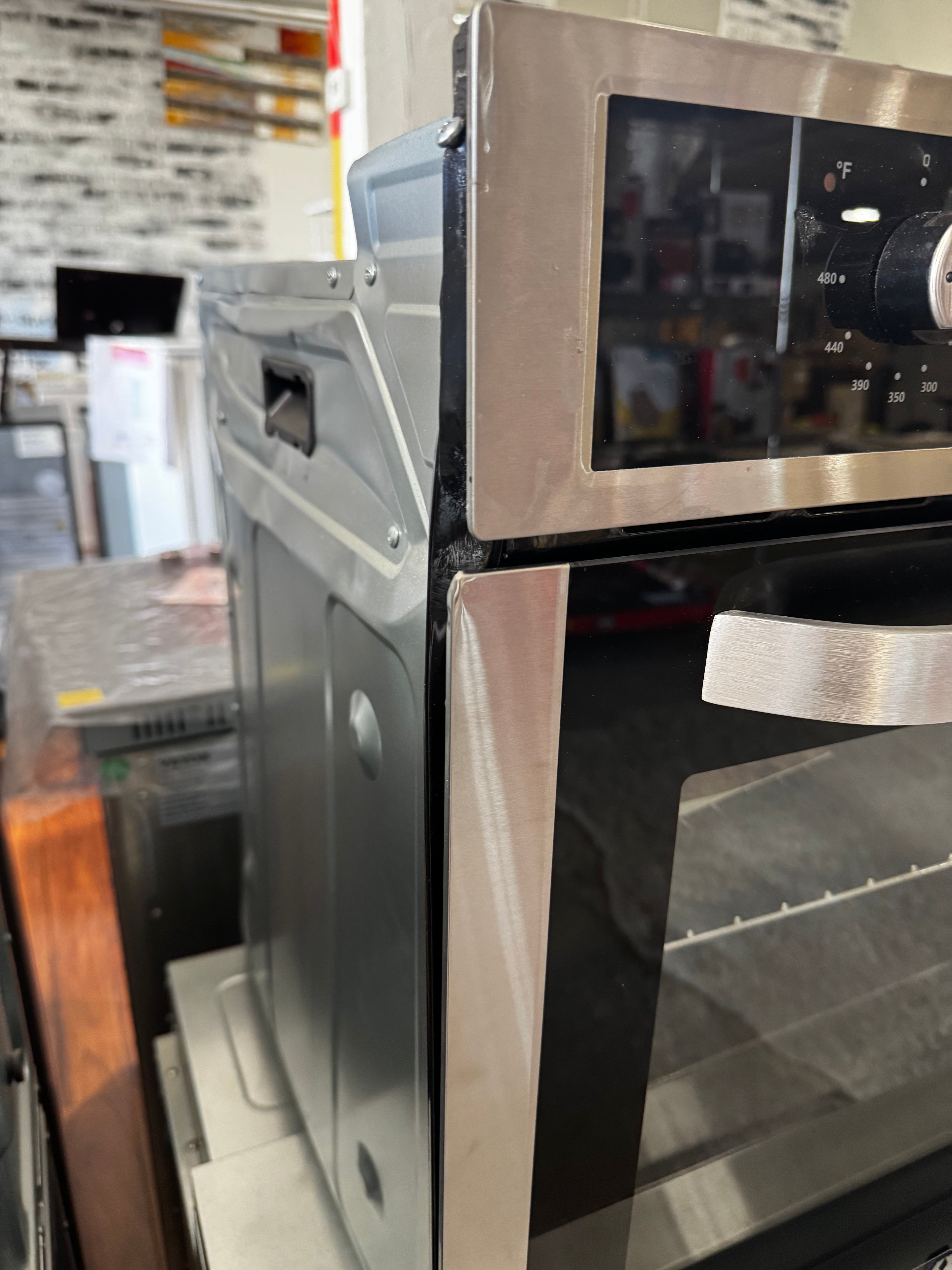 amzchef 24 in. Single Commercial Electric Wall Oven With Convection in. Stainless Steel