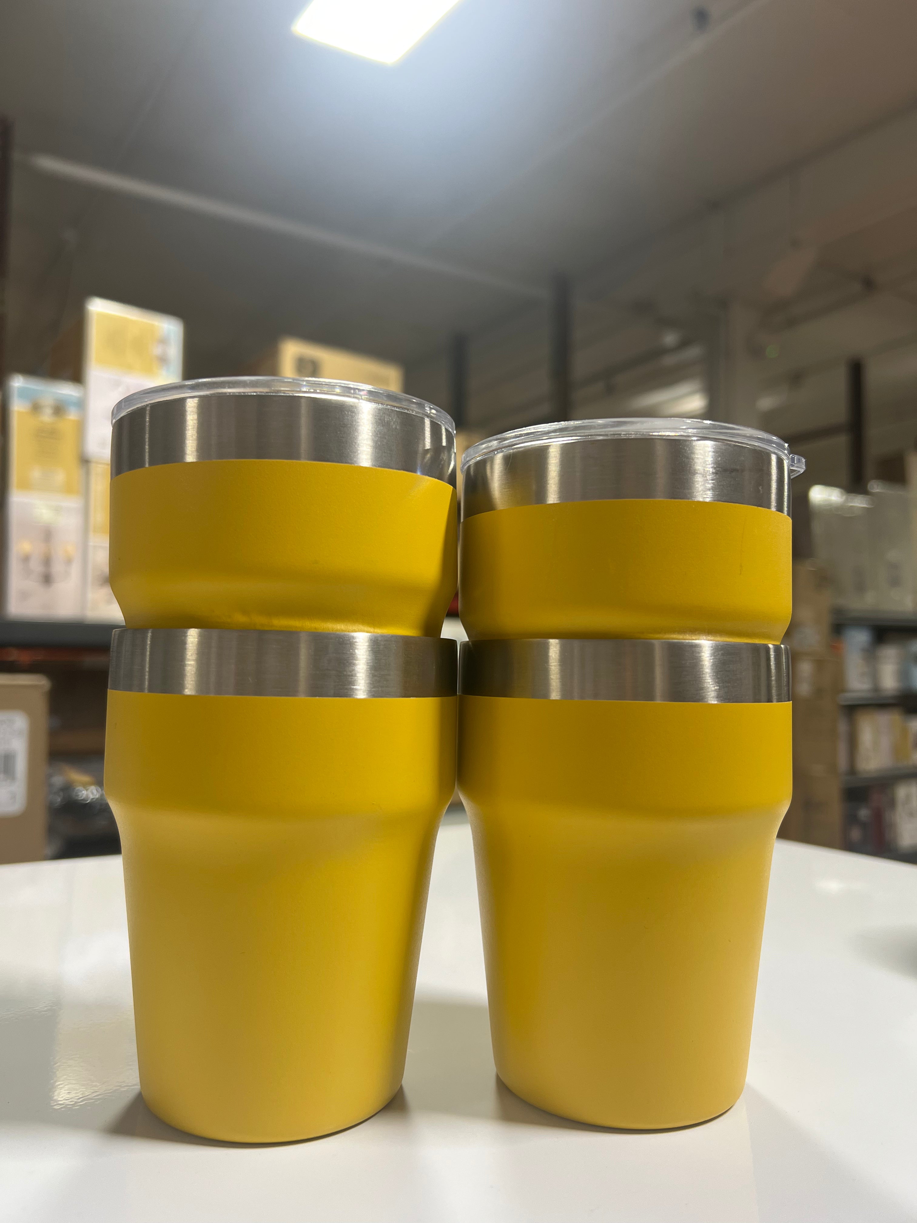 4-set piece stainless steel cups