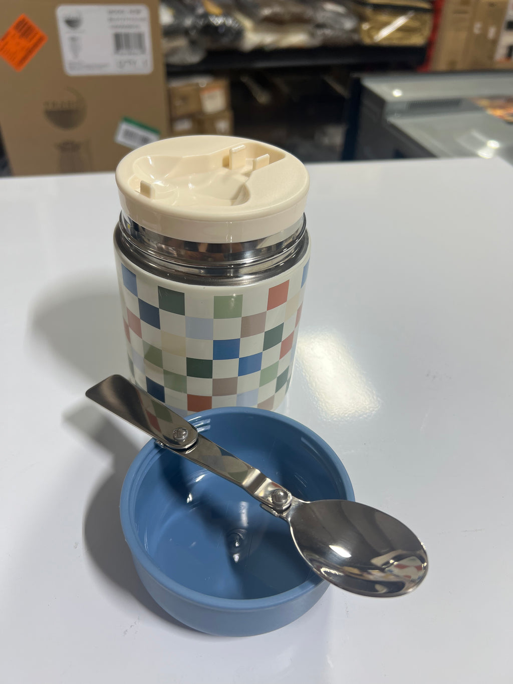 Stainless steel soup container