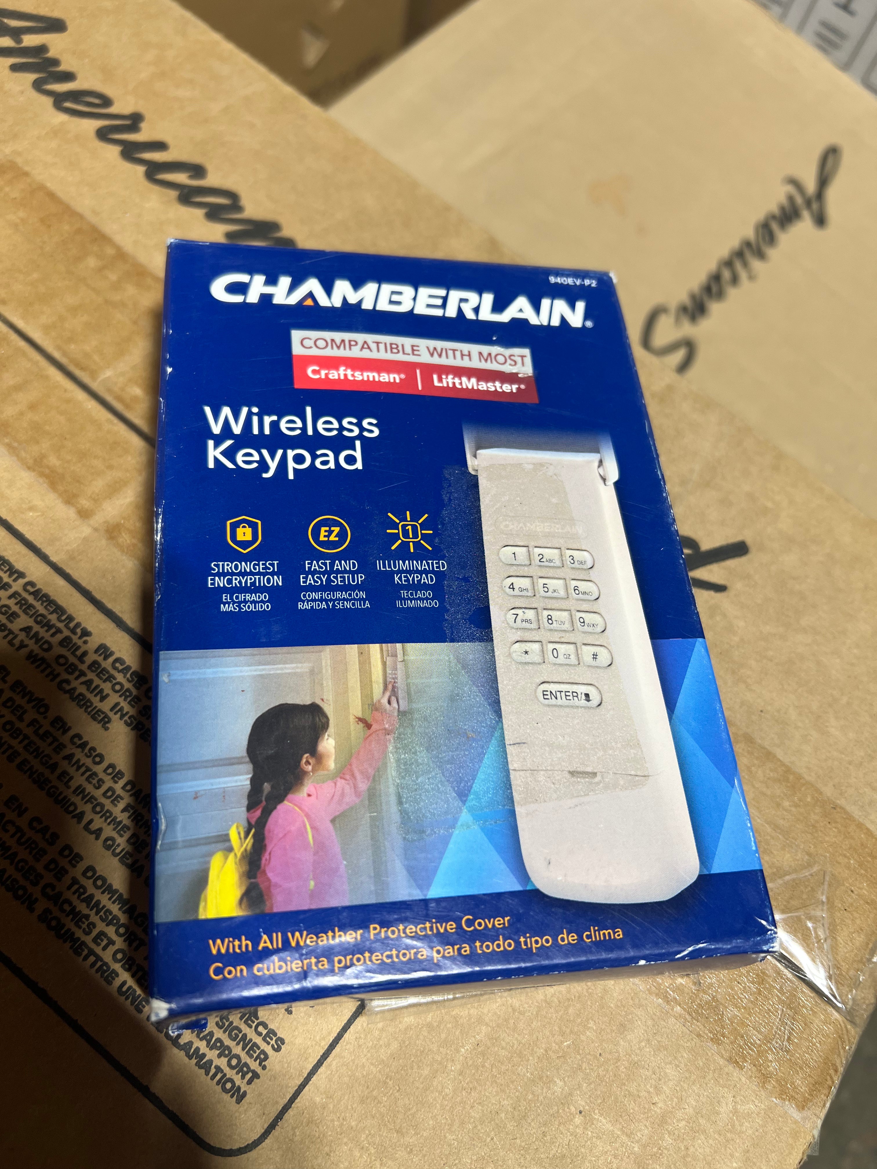 Wireless garage keypad
