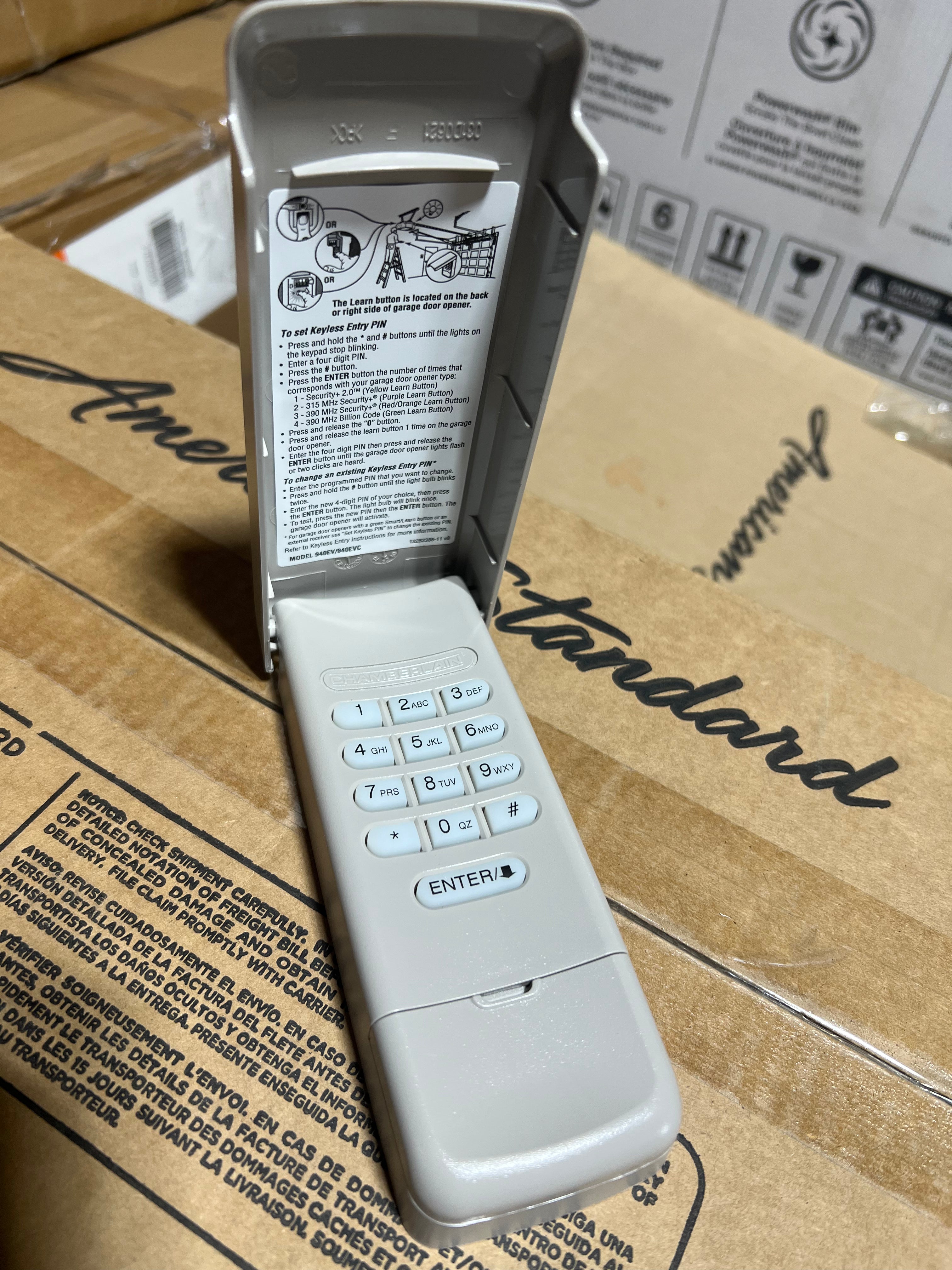 Wireless garage keypad