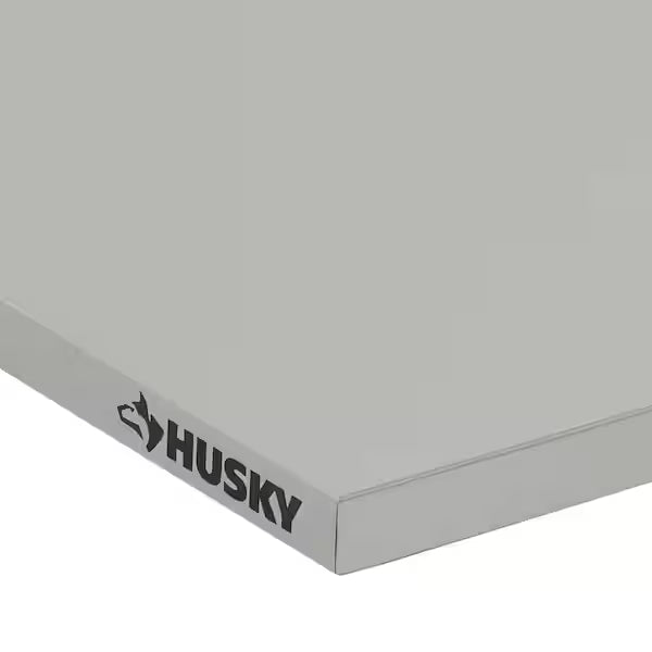 Husky 48 in stainless steel work surface for storage garage system