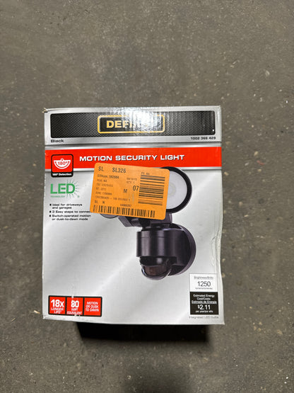 Defiant security light motion sensor