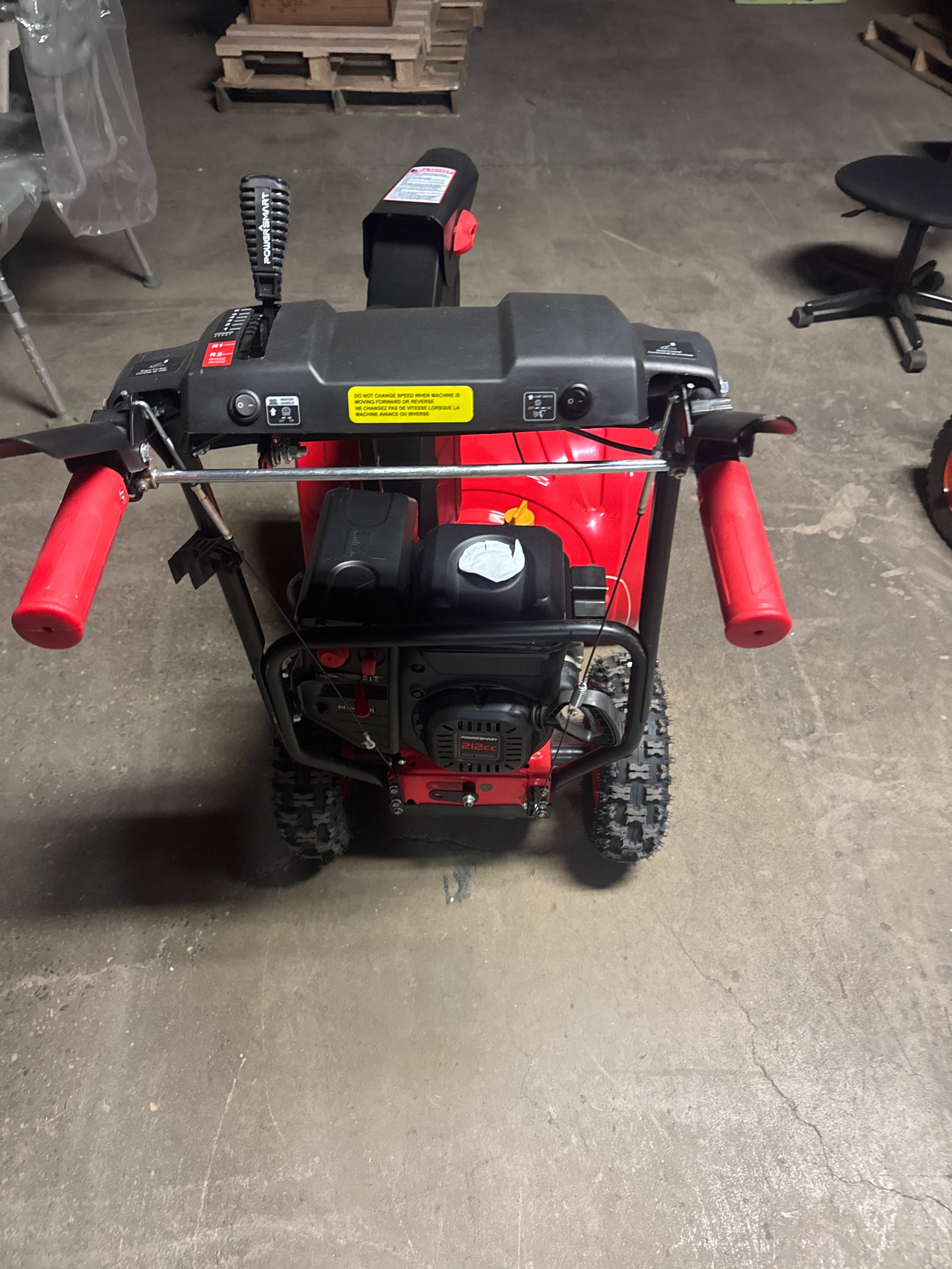 24 in. 2-Stage Electric Start Gas Snow Blower with Heated Handles and LED Light