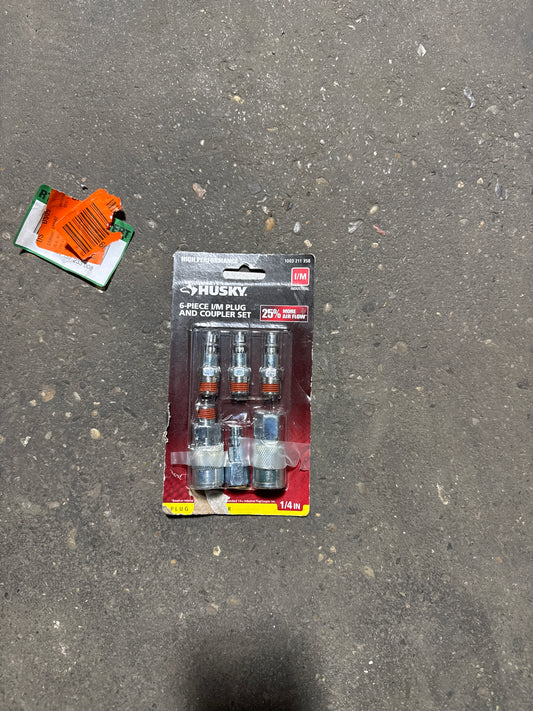 Husky 6 piece plug & coupler set
