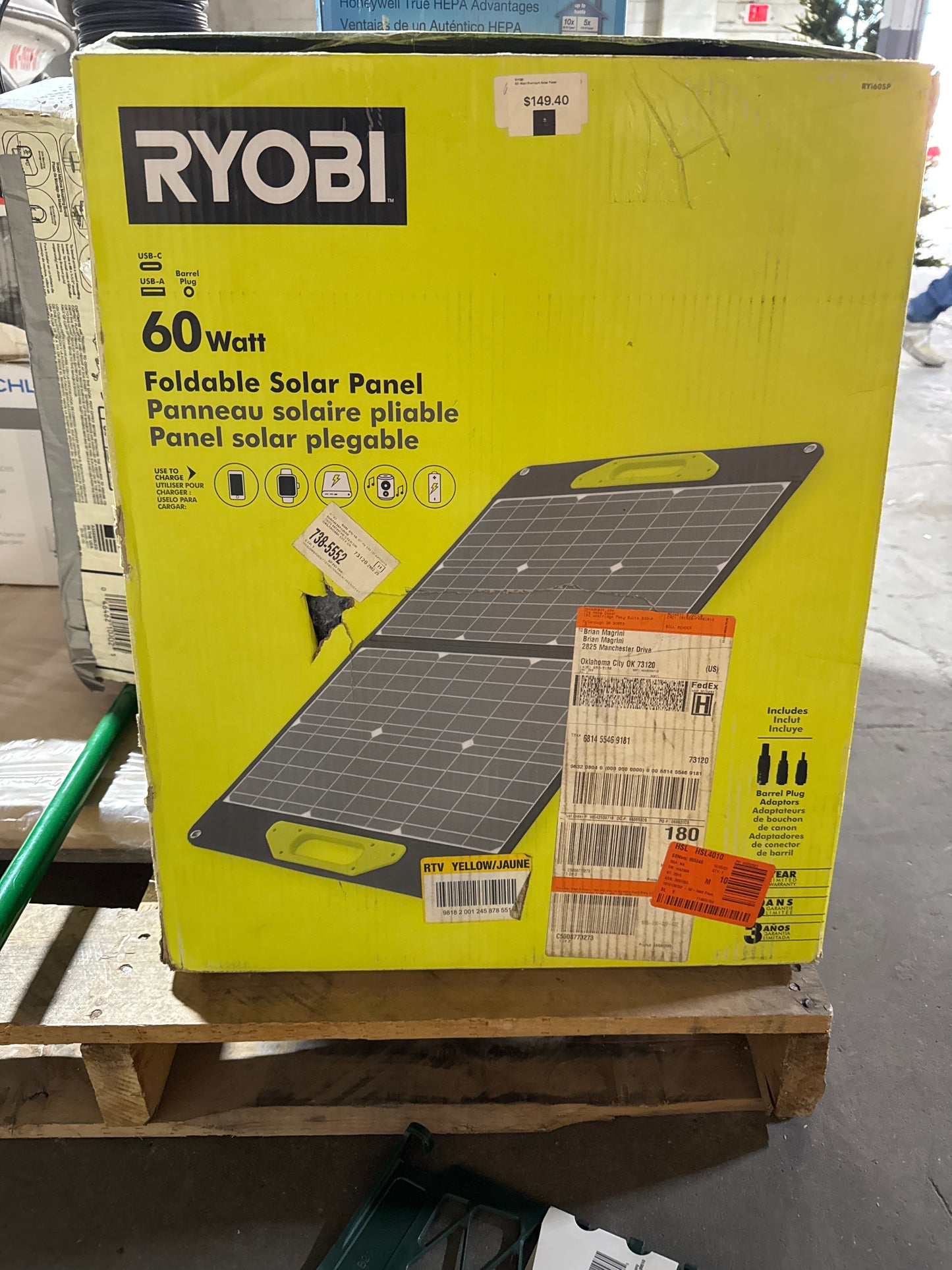 Solar panel ryobi