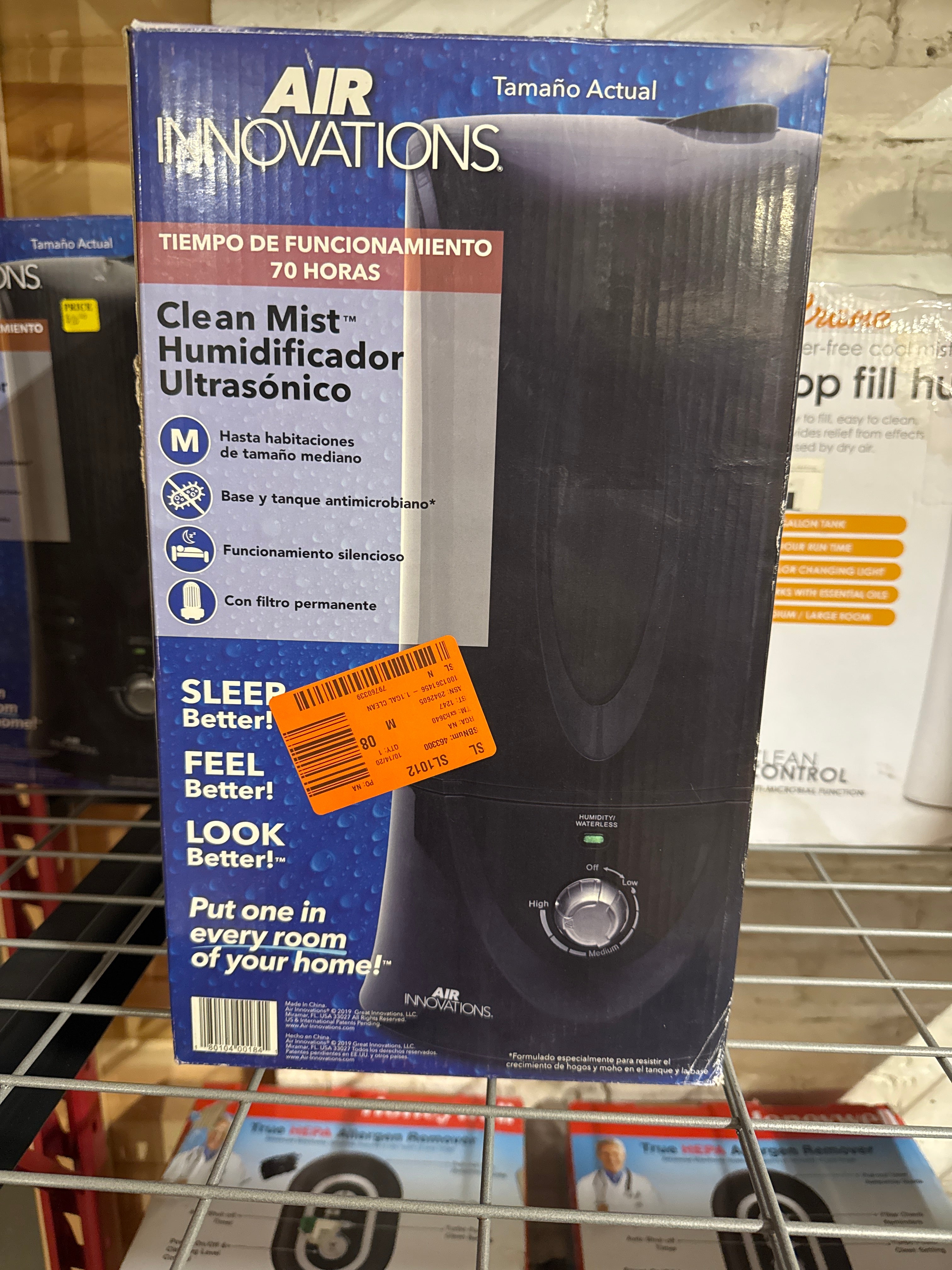 Clean mist ultra sonic humidifier