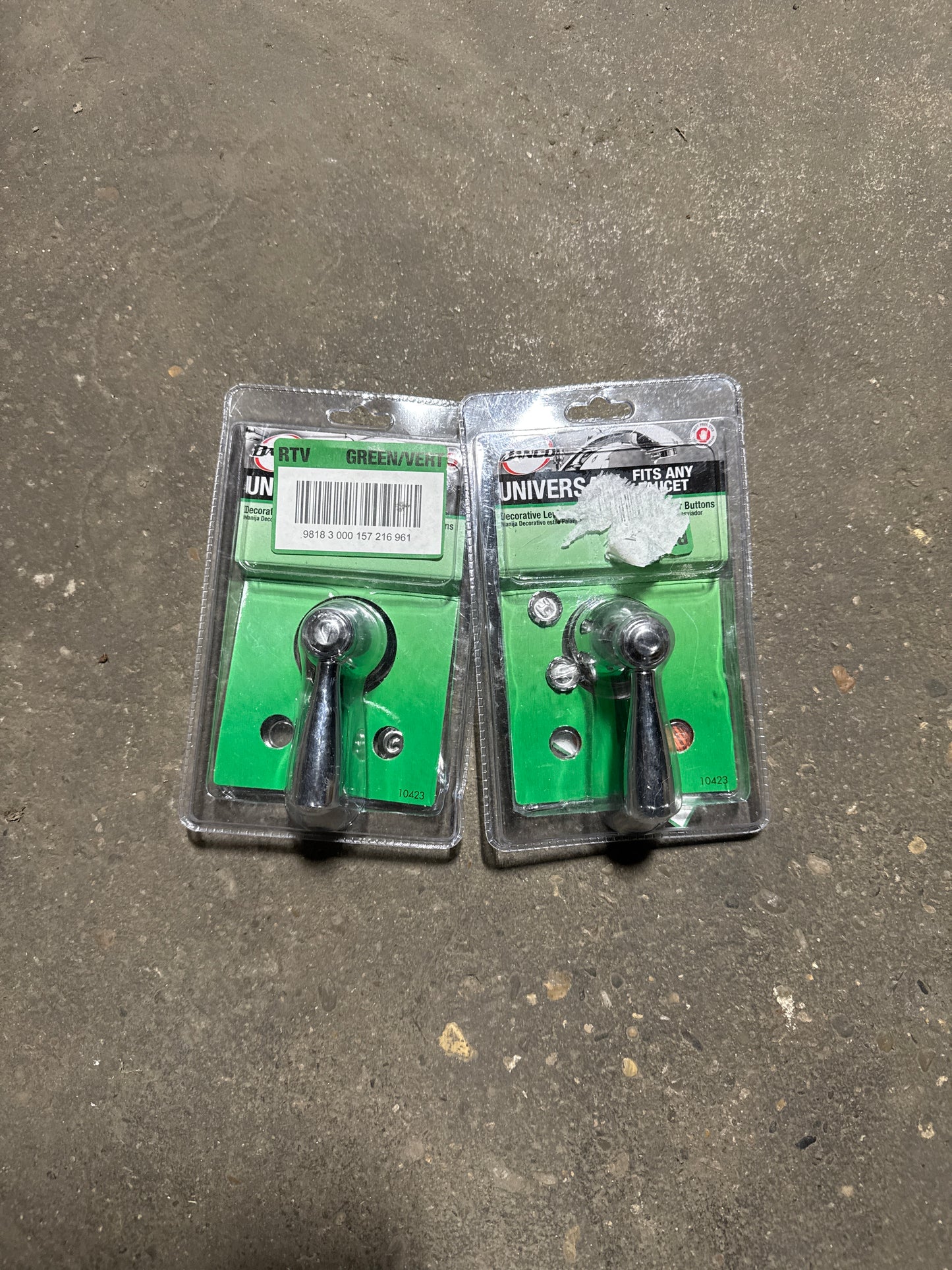 Universal faucet levers